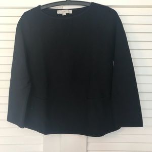 Adorable navy knit sweater.